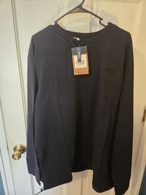 The North Face Woodmont Men's Crew Neck Long Sleeve Shirt - Navy Blue